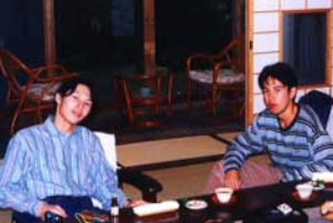 術後1ヶ月後、九州旅行をした際の森徹と兄